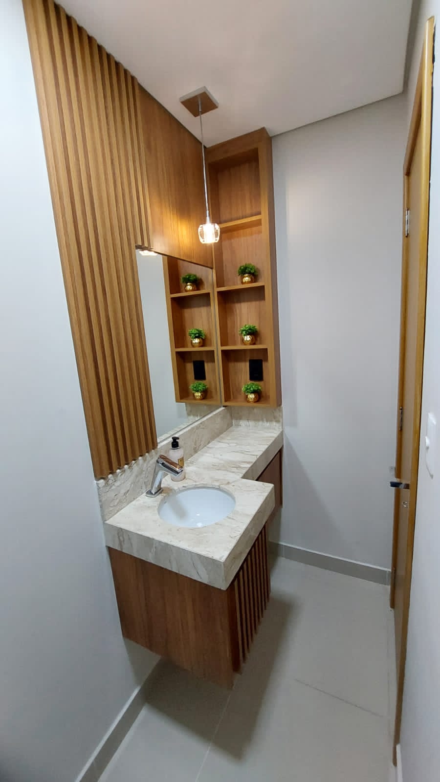 Lavabo planejado em Piracicaba — Rodrigues Marcenaria
